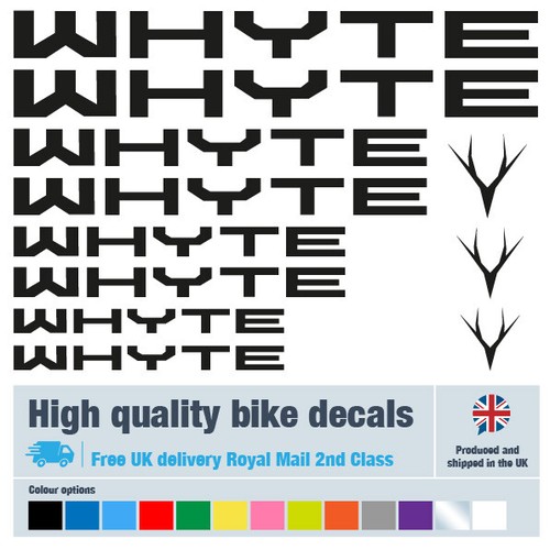 Whyte decalcomanie etichette - whyte, decalcomanie/etichette