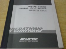 manuale ADVANTEST per DMM serie R6871E