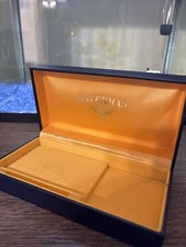 Box Scatola Vuota Penna Stilografica Waterman Man 100 Modello Usato Blu