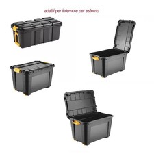 box porta attrezzi ruote contenitore baule garage cassa officina camion utensili