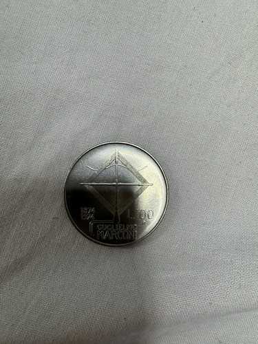 100 lire guglielmo - , marconi