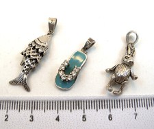 SET 3 CIONDOLI  ARGENTO ANNI