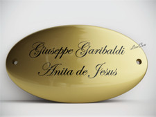 TARGA PORTA OTTONE TARGHE