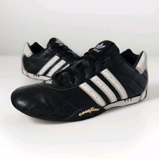 Adidas Adi Racer Goodyear scarpe da ginnastica taglia UK 9 nere in pelle basse (G16082) 2014