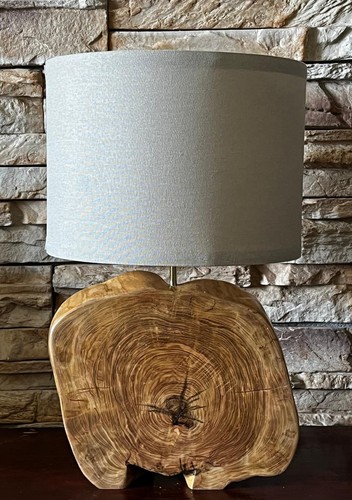 Lampada tavolo in legno - tavolo,