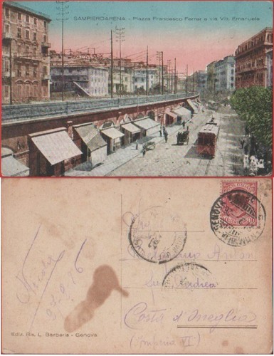 Cartolina sampierdarena - cartolina,