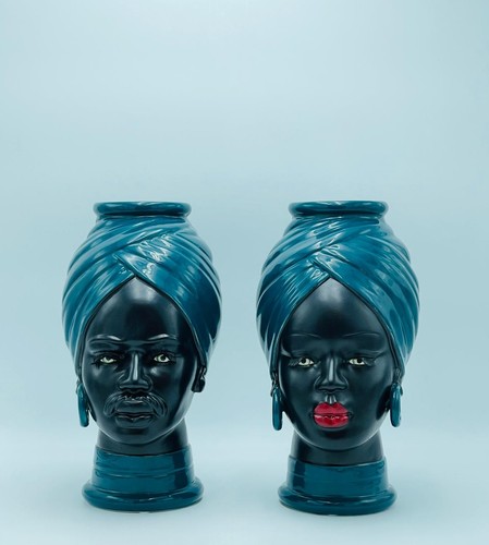 Coppia statue teste - statue, di