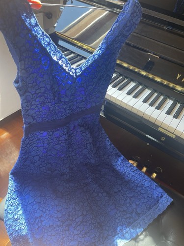 Abito pizzo blu liujo - abito,