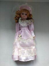 BAMBOLA EPOCA TERESA IN PORCELLANA SERIE "12 VICTORIAN STYLE"