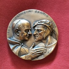GRILLI MEDAGLIA 2005 DANTE E PAPA PAOLO VI (MM.70)