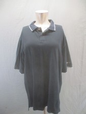 Polo Adidas taglia L uomo nera misto cotone manica corta colletto activewear 904