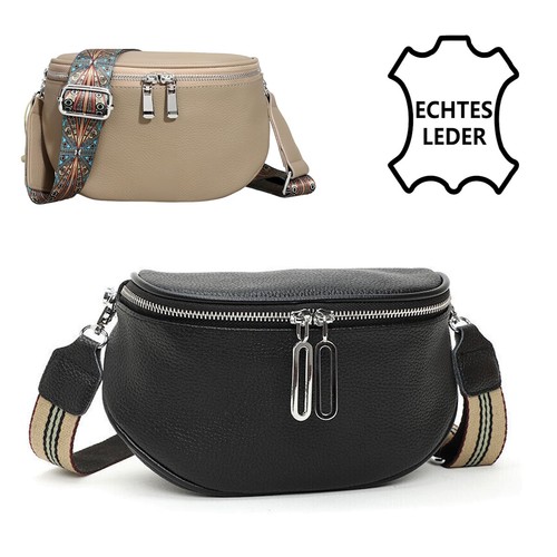 Big crossbody bag vera pelle - crossbody,
