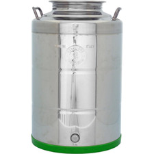 Contenitore per olio fondo pentola belvivere  lt 50 in acciaio inox fusto olive