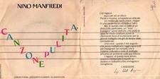 DISCO 45 GIRI   NINO MANFREDI - CANZONE PULITA // CANZONE PULITA (Instrumental)
