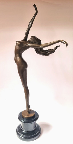 Bronzo scultura ballerina - bronzo,