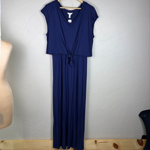Maxi abito donna soma blu - soma, navy