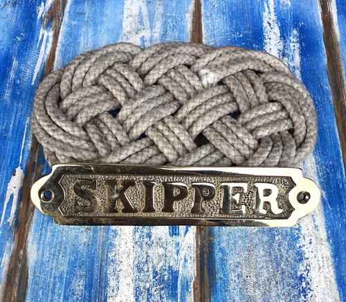 Targa skipper ottone barca - skipper, in