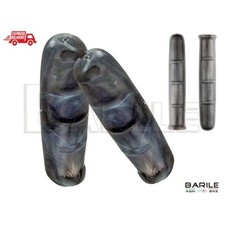 Coppia Manopole + Manopoline Freno Bici Epoca - R - Bacchetta - Vintage  Grigio