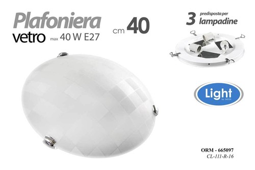Plafoniera 40cm applique - plafoniera,