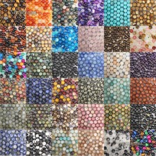 Distanziatore tondo pietre preziose naturali perline sfuse 4 mm 6 mm 8 mm 10 mm fai da te creazione gioielli