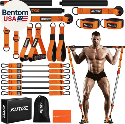 Pilates bar kit con fasce - pilates,