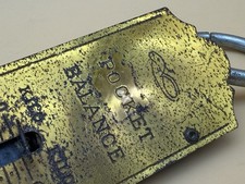 Antica bilancia tascabile bilancia sospesa ottone 25 kg - Made in Germany registrata