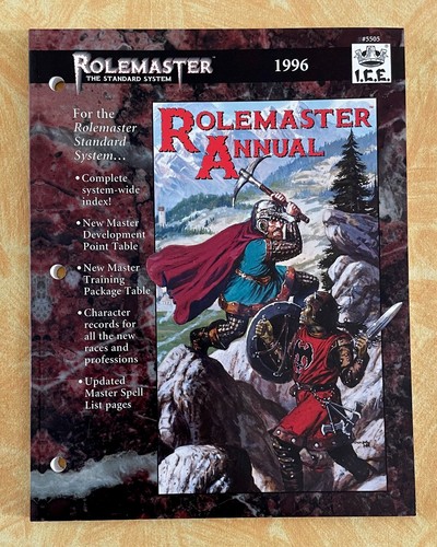 Rolemaster annual 1996 new - 1996,