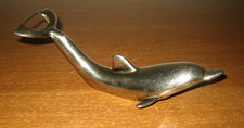 Apribottiglie a forma di Delfino in acciaio - vintage cavatappi anni 70