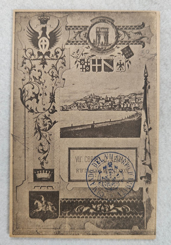 Cartolina reggimentali vii - cartolina,