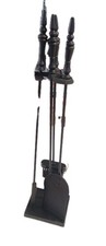 Kit Set Caminetto 3 Pezzi Nero