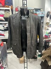 Echtes Leder Giubbotto In Pelle Uomo Man Tg50 Marrone LLV907