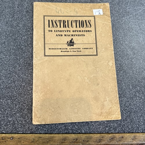 Instructions linotype - instructions,