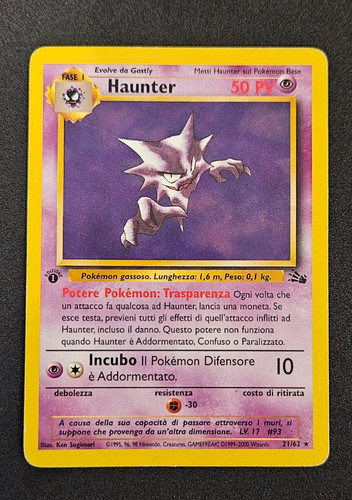 Carta pokemon haunter 62 - carta,