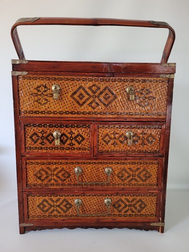 Cassettiera vintage asiatica