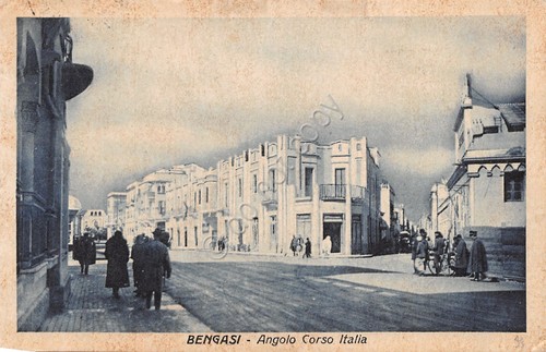 Cartolina bengasi angolo corso - cartolina,