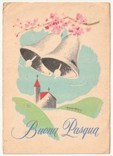 1953 cartolina buona pasqua - buona,