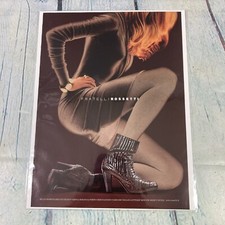 2008 Sexy Lady Gambe Stivali Vestito Collant Stampa Testa Rossa Pubblicità/Poster Pinup Rivista Pg