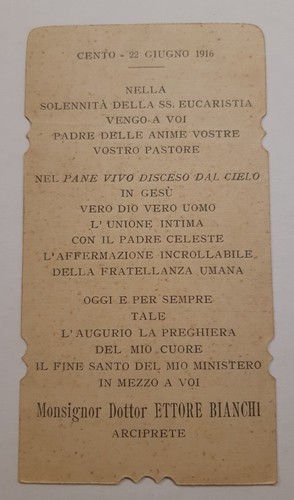 Santino holycard antico cromo - holycard,