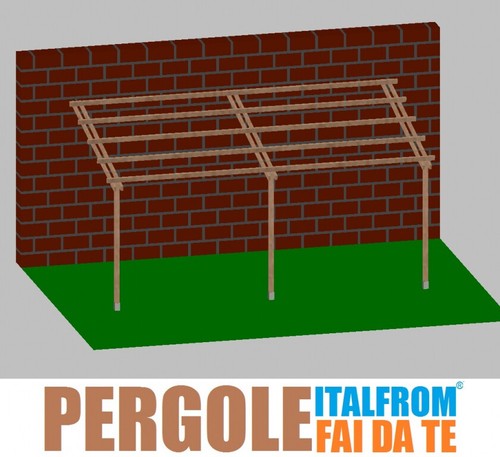 Pergola legno impregnato - pergola, in