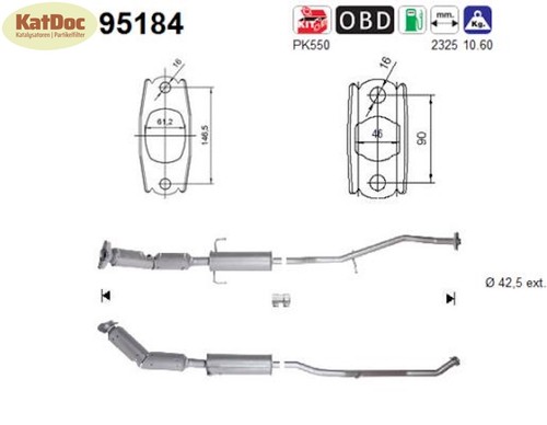 Catalizzatore per toyota - per,