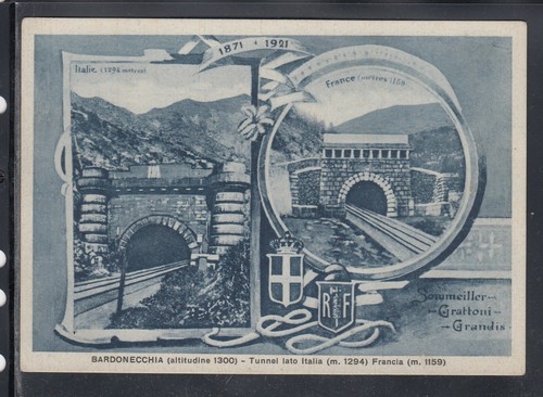 Cartolina bardonecchia tunnel - cartolina,