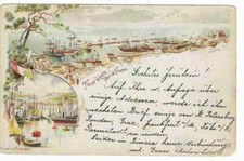 Cartolina illustrata italiana