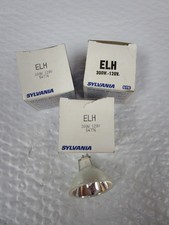 NUOVO LOTTO DI 3 LAMPADINE PROIETTORE SYLVANIA ELH 300W WATT 120V VOLT