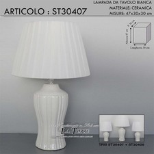 Lampada tavolo abatjour h47 - lampada,