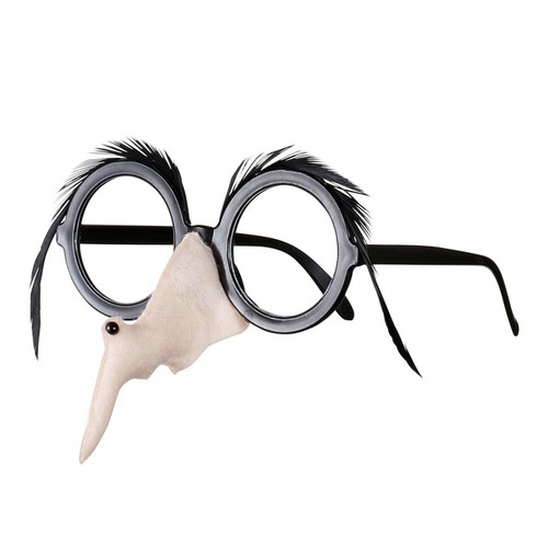 Occhiali con naso strega e - con,