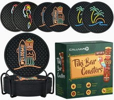 Tiki Bar Coasters Set of 6