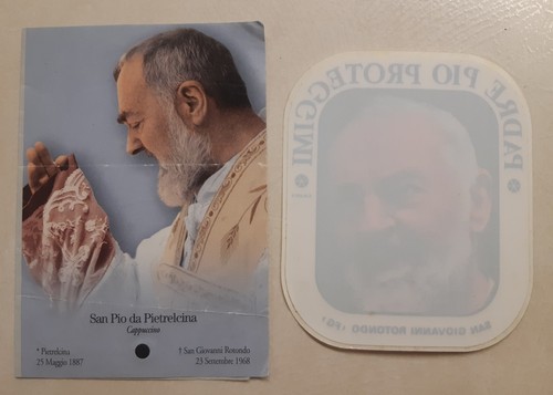 Padre pio sticker santino - sticker,