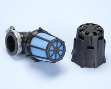 Polini Filtro Aria a Cono 203.0096 Air Box D. 37 Inclinato a 90° Nero Piccolo