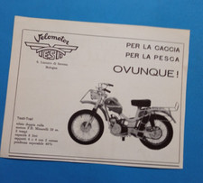 PUBBLICITA' 1965  MOTO VELOMOTOR TESTI MINARELLI CACCIA E PESCA  ADVERT WERBUNG