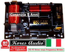 Kores Audio KFQS-302 Filtro Crossover 3 Vie 12dB/Oct 4/8 Ohm Fino a 350W RMS